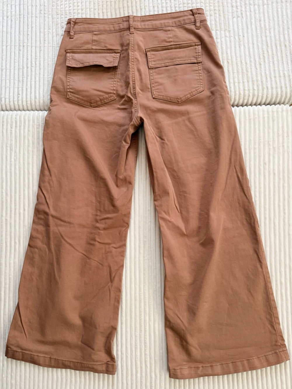 NWOT Kut from the Kloth Hi Rise Wide Leg Utility Pants in Tan Women’s 8 - Picture 7 of 8